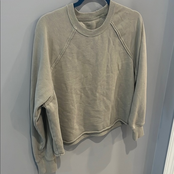 AERIE green cropped sweatshirt - Picture 6 of 6